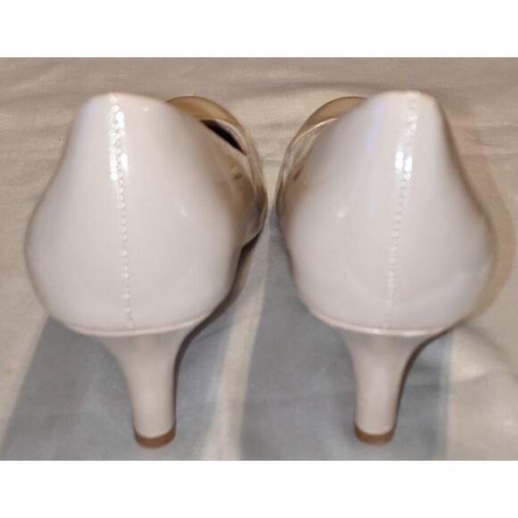 Life Stride Soft system Parigi Nude Taupe Patent Look 2.6" Heels Size 8.5M - Picture 4 of 8